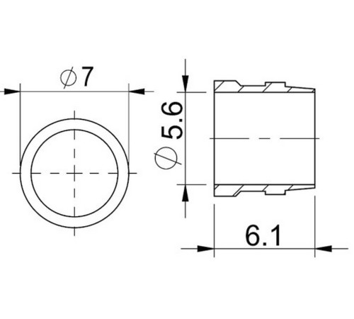 Disc brake hose bleeding components ProX 5.5mm for Tektro (50pcs.)