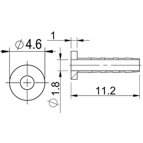 Disc brake hose bleeding component Prox for Shimano 2.1mm (50pcs.)