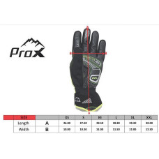 Velo cimdi Prox Performance Pro Long Gel black-lime-L