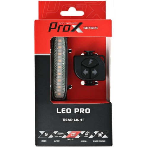 Rear lamp ProX Leo Pro Brake & Turn 50Lm remote USB