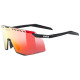 Glasses Uvex pace stage CV black matt / racy red