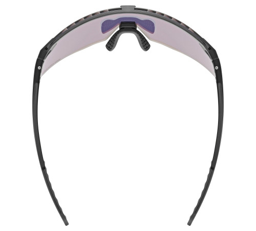 Glasses Uvex pace stage CV black matt / racy red