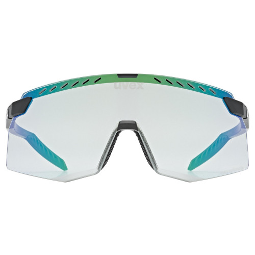Glasses Uvex pace stage V black matt / mirror green