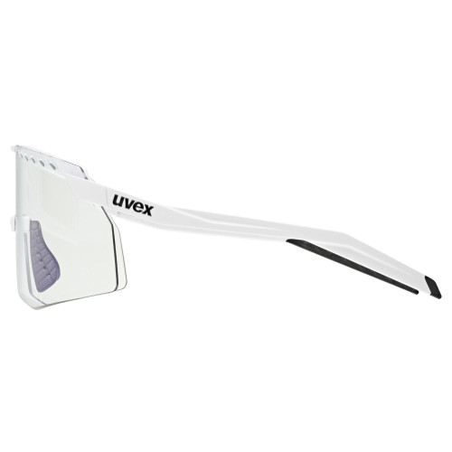 Glasses Uvex pace stage V white matt / mirror blue