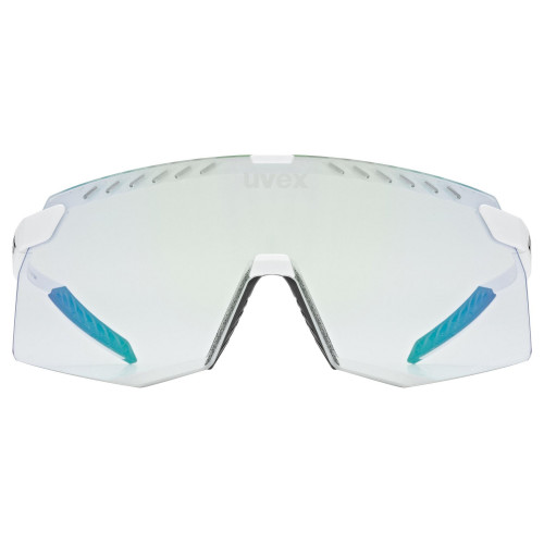 Glasses Uvex pace stage V white matt / mirror green