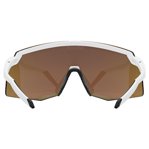 Glasses Uvex pace stage CV white matt / glossy green