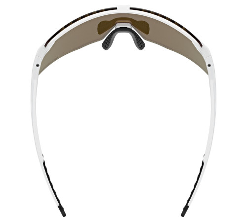 Glasses Uvex pace stage CV white matt / glossy green