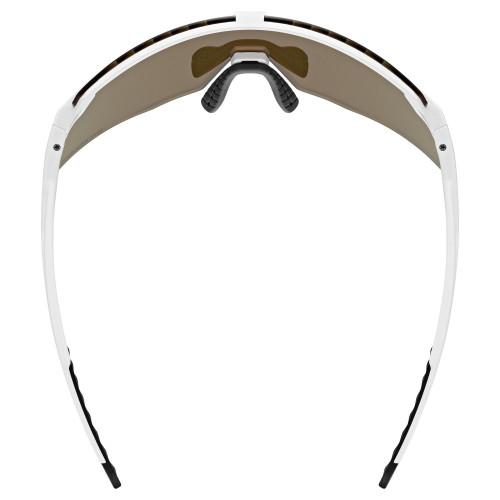 Glasses Uvex pace stage CV white matt / glossy green
