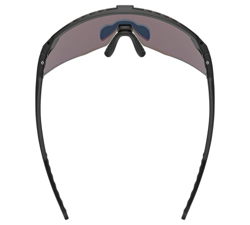 Glasses Uvex pace stage S CV black matt / racy red