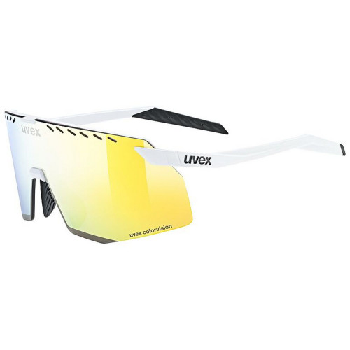 Glasses Uvex pace stage S CV white matt / mirror yellow