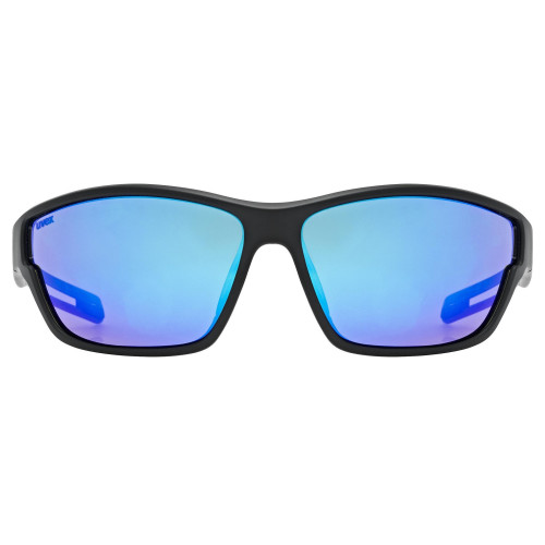 Glasses Uvex sportstyle 806 black matt / mirror blue
