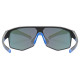 Glasses Uvex axos set black mat / mirror blue
