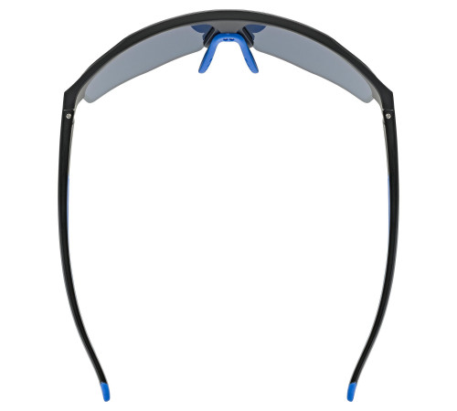 Glasses Uvex axos set black mat / mirror blue