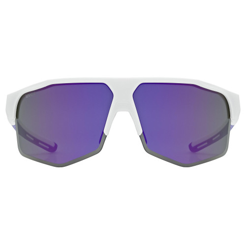 Glasses Uvex axos set white matt / mirror purple