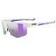 Glasses Uvex axos set white matt / mirror purple