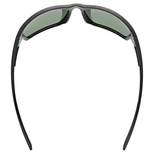 Glasses Uvex sportstyle 233 P black mat / mirror green
