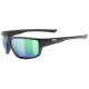 Glasses Uvex sportstyle 230 black mat / mirror green