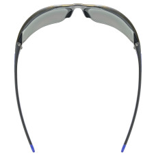 Brilles Uvex equate black-blue matt / mirror blue