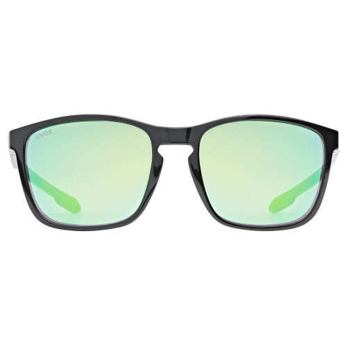 Glasses Uvex LGL 52 black / mirror green