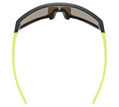 Glasses Uvex skyrise jr. black-yellow matt / mirror yellow