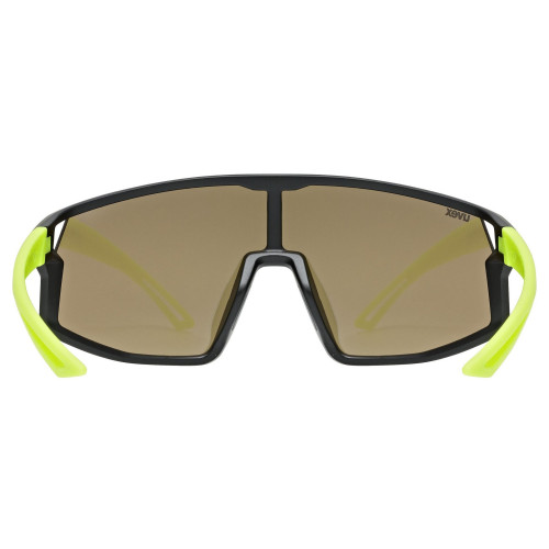 Glasses Uvex skyrise jr. black-yellow matt / mirror yellow