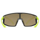 Glasses Uvex skyrise jr. black-yellow matt / mirror yellow
