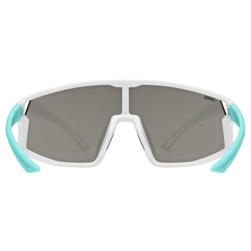 Glasses Uvex skyrise jr. white-green matt / mirror silver