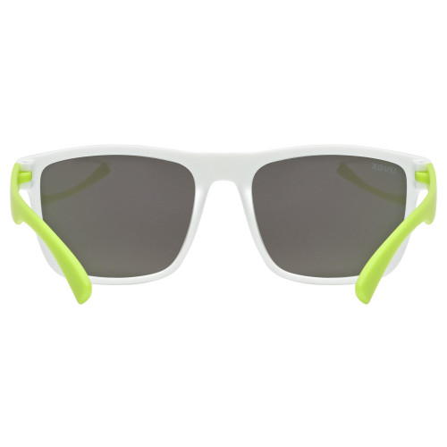 Glasses Uvex rookie white-lime mat / mirror green