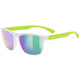 Glasses Uvex rookie white-lime mat / mirror green
