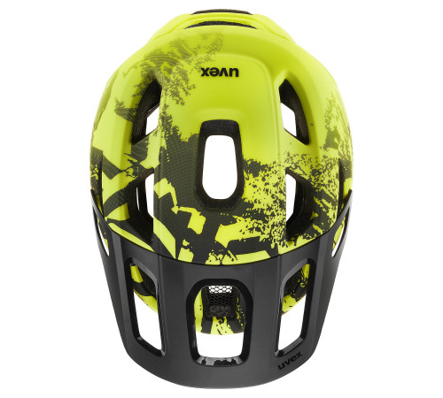 Helmet Uvex react jr. MIPS lime - black-52-56CM