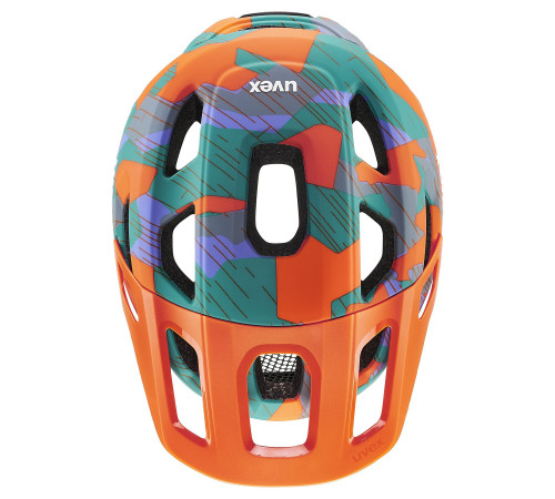 Helmet Uvex react jr. papaya camo matt-52-56CM