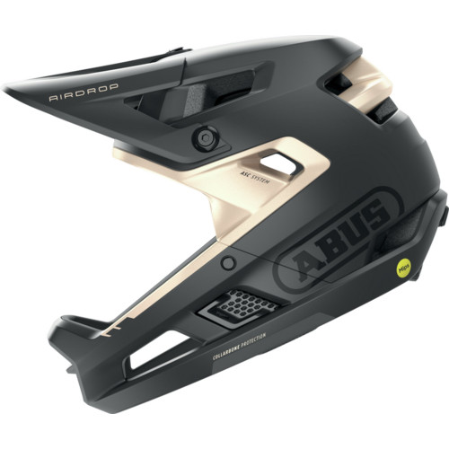 Ķivere Abus AirDrop MIPS black gold-L/XL (58-62)