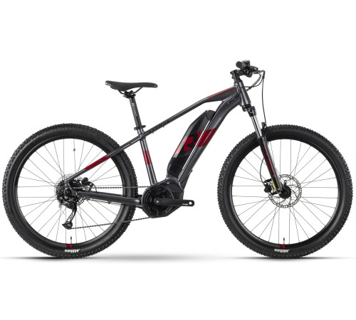 E-bike Raymon HardRay E 3.0 27.5" anthracite-red-40 cm / S