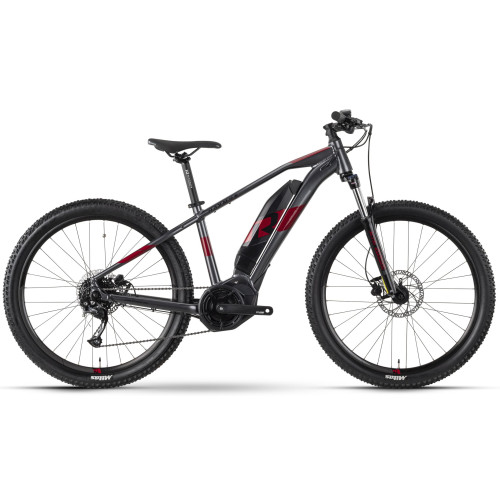 E-bike Raymon HardRay E 3.0 27.5" anthracite-red-40 cm / S
