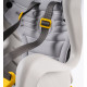Child seat Bellelli Mr Fox B-fix frame silk grey