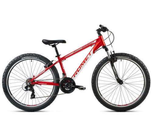 Bicycle Romet Rambler R6.1 2025 red-white-grey-14" / S