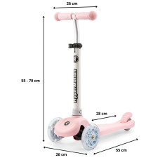 Skrejritenis HyperMotion Tringo LED pink