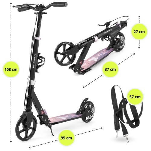 Scooter HyperMotion Skyline black-pink