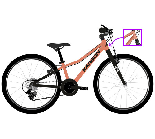 Bicycle Karbon Superlight 24 copper