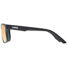 Brilles Uvex poise black matt / mirror red