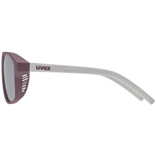 Brilles Uvex cosmic cranberry-grey matt / mirror silver