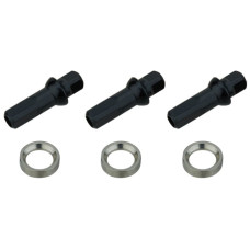 Spieķi NEWMEN Race black steel J-bend 264mm with nipples (3 gab.)