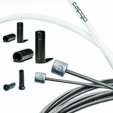 Pārnesumu trošu komplekts Capgo BL Double(2x) ECO stainless Shimano/Sram Road & MTB white