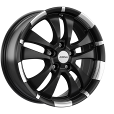 16" 5x120 Ronal R59 JET BLACK-MATT-RIM LIP CUT ET35 7.0J