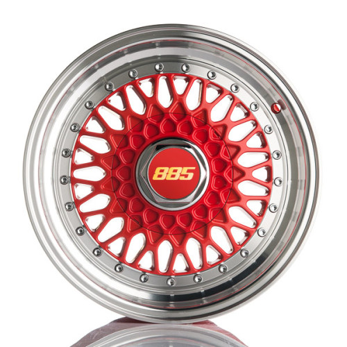 15" 4x100 885 Classic RS Red ET20 7J