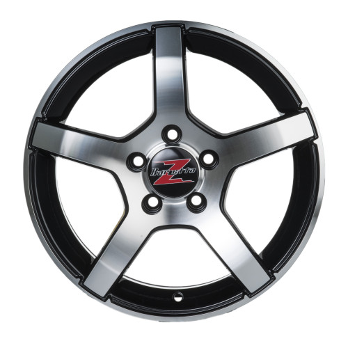 18" 5x114.3 Barzetta Inverno Black Polished ET40 7.5J
