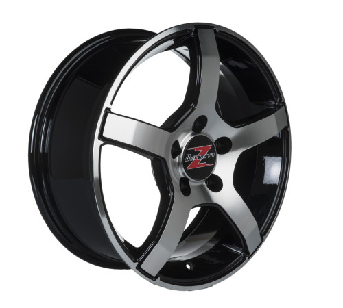 18" 5x114.3 Barzetta Inverno Black Polished ET40 7.5J
