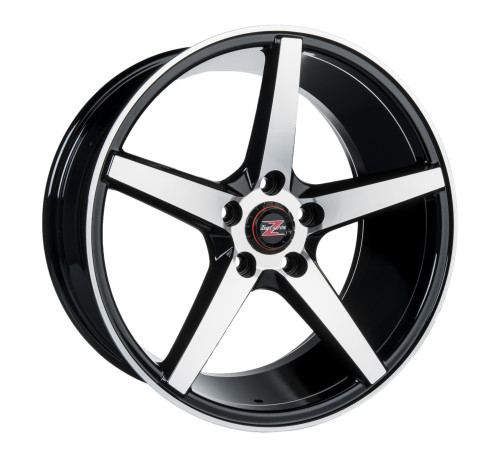 17" 5x112 Barzetta Capitano Black Polished ET35 8J