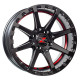 16" 4x137 Barzetta ATV Satin Black With Red Stripe ET10 7J