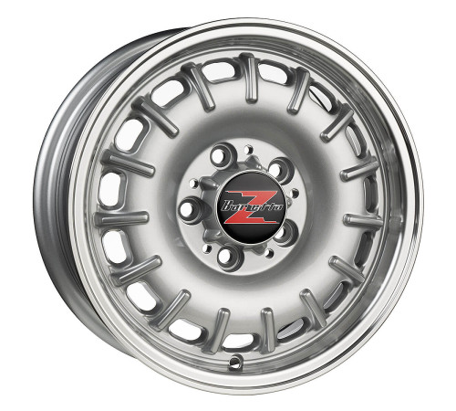 14" 5x112 Barzetta Baroque Silver Polished Lip ET30 6J